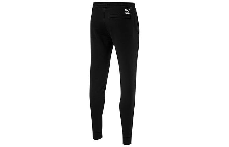 Puma Trend Sweatpants 'Black White Yellow' 596873-01 sold by KicksCrew product image thumbnail 2