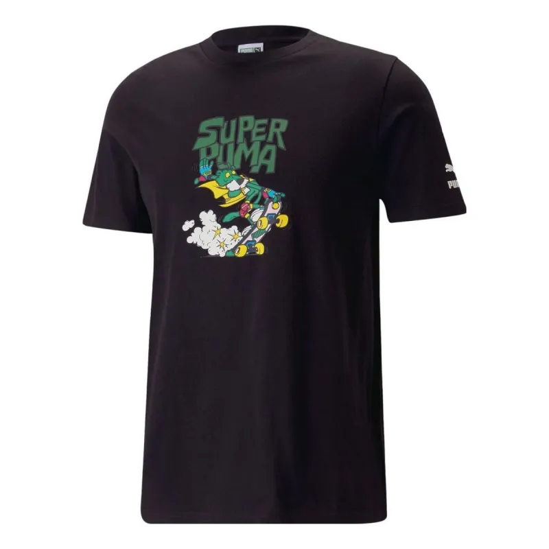Puma Classic Graphic T-Shirt 'Black' 621992-01 sold by KicksCrew