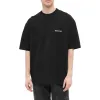 Balenciaga BB Corporate T-shirt Medium Fit 'Black' 612965TJV871070 sold by KicksCrew