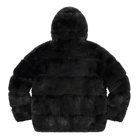 Supreme x WTAPS Faux Fur Hooded Jacket 'Black' SUP-FW21-343 sold by KicksCrew product image thumbnail 2