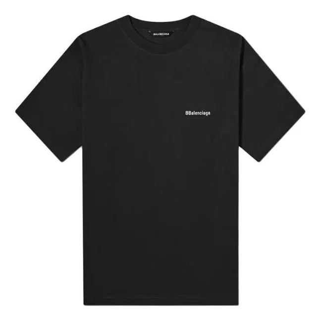 Balenciaga BB Corporate T-shirt Medium Fit 'Black' 612965TJV871070 sold by KicksCrew