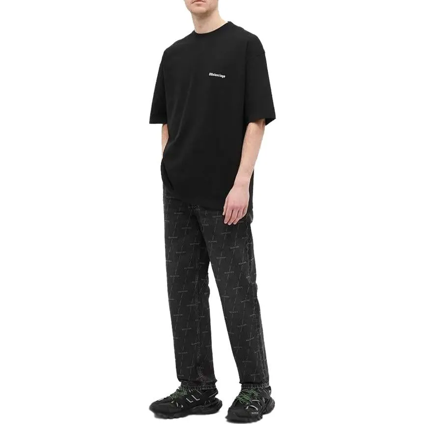 Balenciaga BB Corporate T-shirt Medium Fit 'Black' 612965TJV871070 sold by KicksCrew product image thumbnail 5