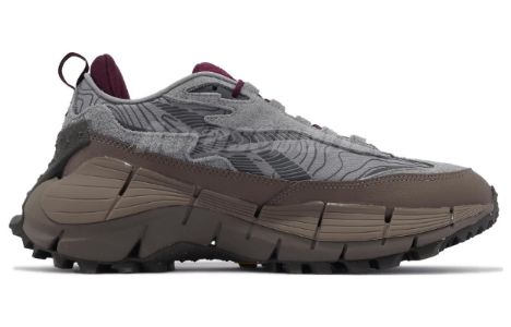 Reebok Zig Kinetica 2.5 Edge 'Grey Burgundy' 100034215 sold by KicksCrew