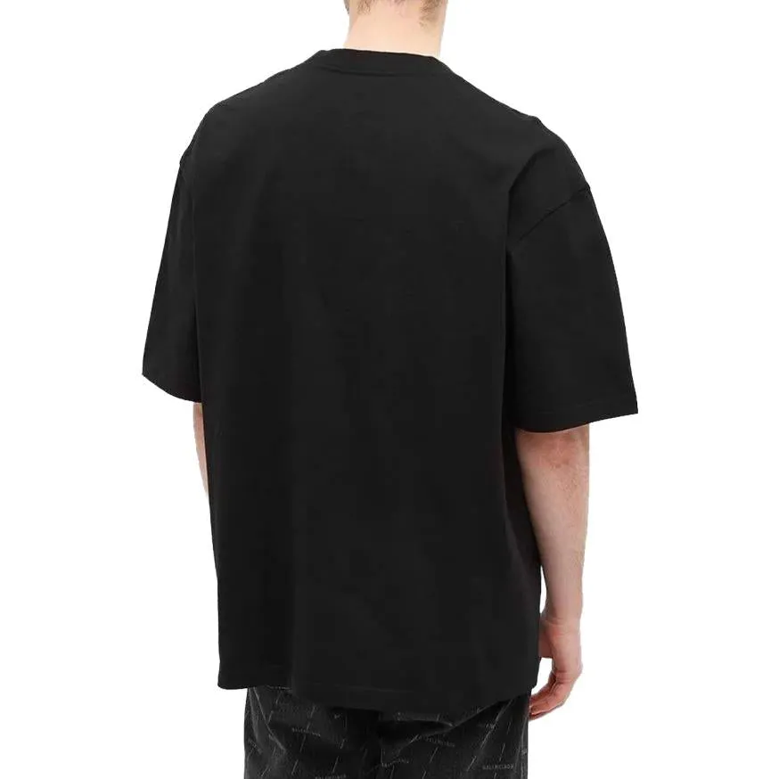 Balenciaga BB Corporate T-shirt Medium Fit 'Black' 612965TJV871070 sold by KicksCrew product image thumbnail 4