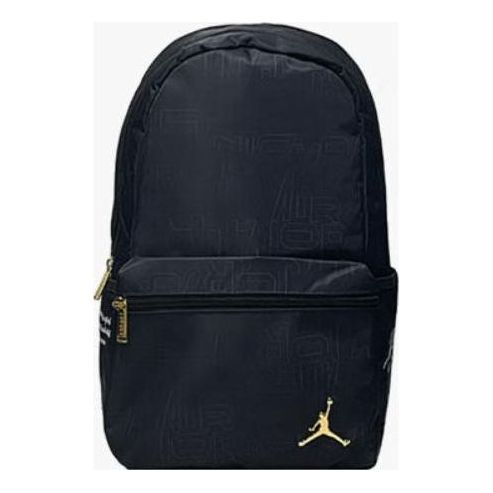 Air Jordan B&G Logo Backpack 'Black Gold' FZ1741-010 sold by KicksCrew