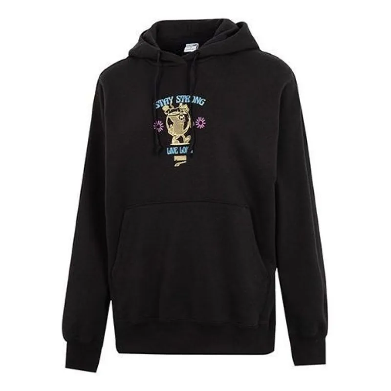 (WMNS) Puma Oversized Graphic Hoodie 'Black' 537633-51 sold by KicksCrew