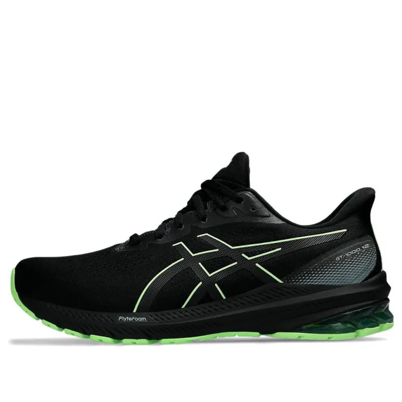 ASICS GT-1000 12 GORE-TEX 'Black Illuminate Green' 1011B684-002 sold by KicksCrew