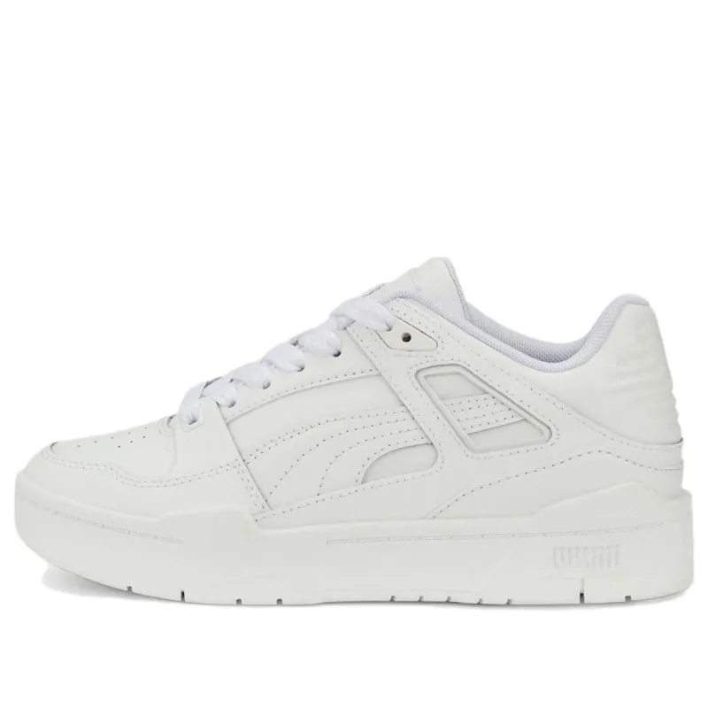(GS) Puma Slipstream Leather 'Triple White' 387826-02 sold by KicksCrew