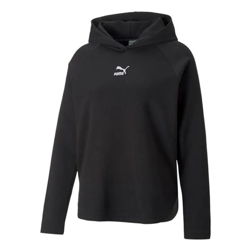 (WMNS) Puma T7 Hoodie 'Black' 537573-01 sold by KicksCrew