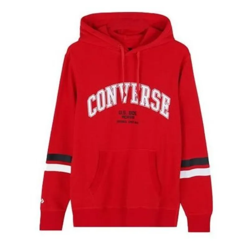 Converse Collegiate Text Pullover Hoodie 'Red' 10017352-A04 sold by KicksCrew