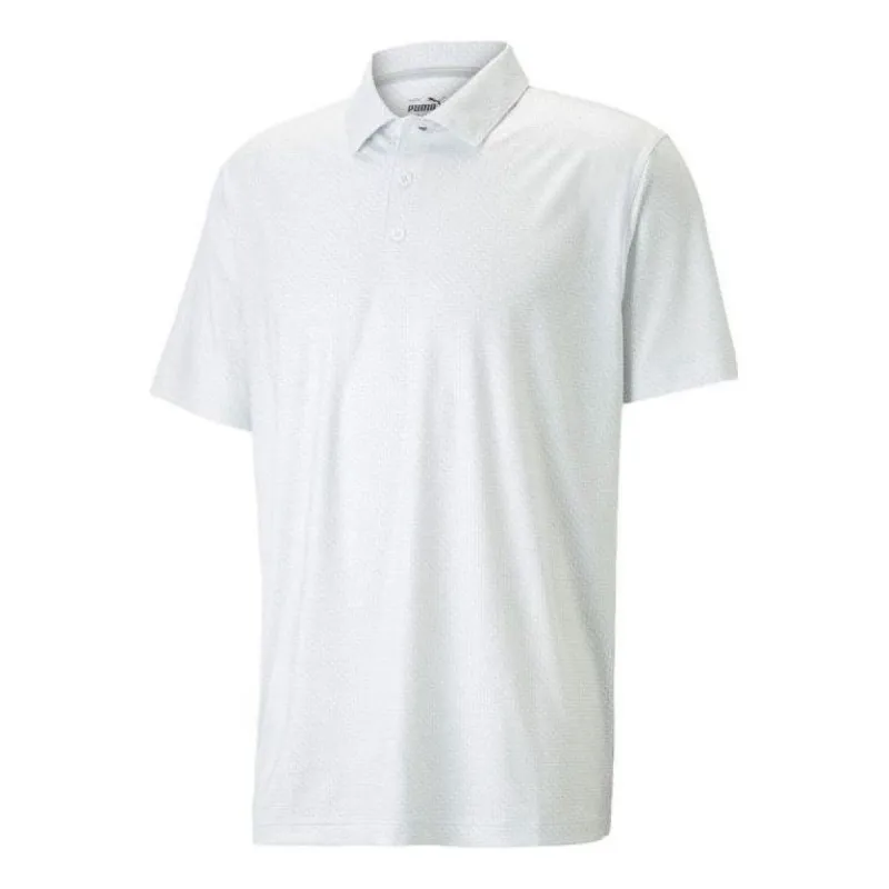 Puma MATTR Grids Golf Polo Shirt 'White' 537455-01 sold by KicksCrew