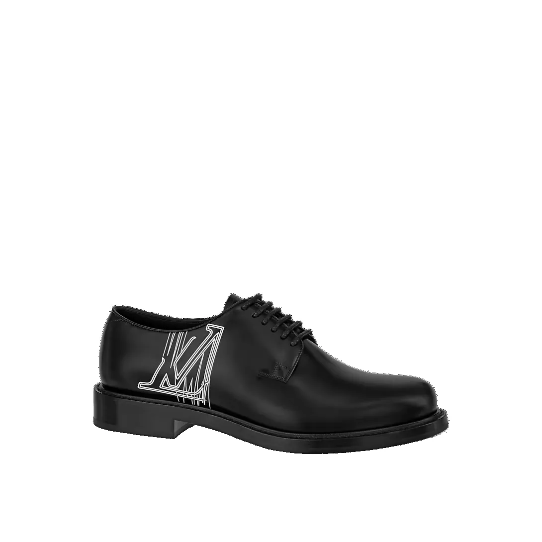 LOUIS VUITTON Voltaire Derby Shoes 'Black White' 1ABNC9 sold by KicksCrew product image thumbnail 2