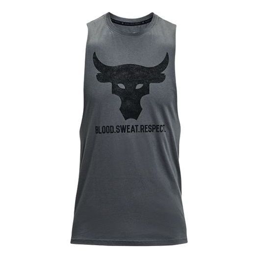 Under Armour Project Rock Brahma Bull Tank 'Pitch Grey' 1361721-012 sold by KicksCrew