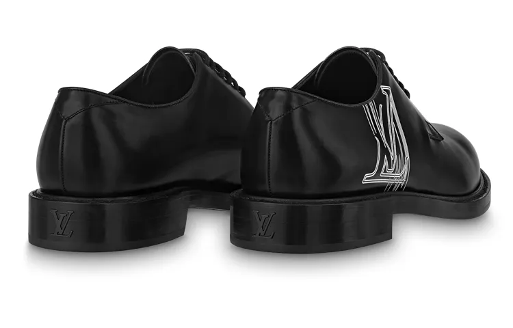 LOUIS VUITTON Voltaire Derby Shoes 'Black White' 1ABNC9 sold by KicksCrew product image thumbnail 4