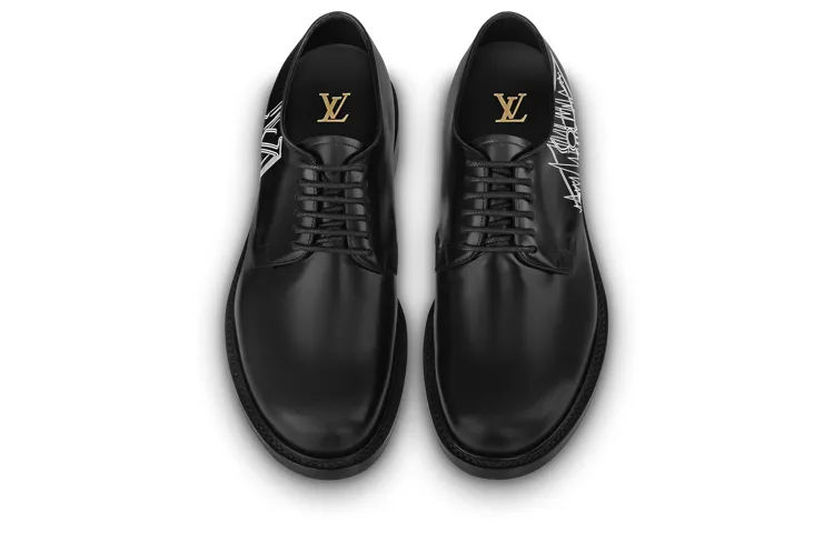 LOUIS VUITTON Voltaire Derby Shoes 'Black White' 1ABNC9 sold by KicksCrew product image thumbnail 3