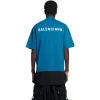 Balenciaga Logo T-Shirt Medium Fit 'Blue' 612966TLVB99567 sold by KicksCrew