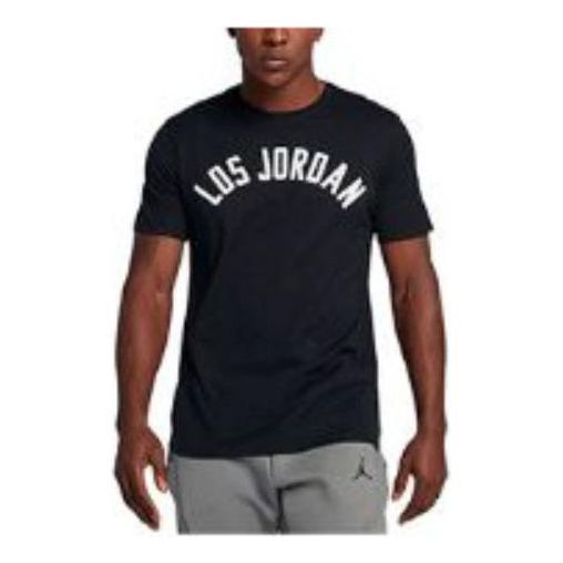 Air Jordan Los Logo T-Shirt 'Black' 913022-100 sold by KicksCrew