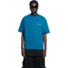 Balenciaga Logo T-Shirt Medium Fit 'Blue' 612966TLVB99567 sold by KicksCrew