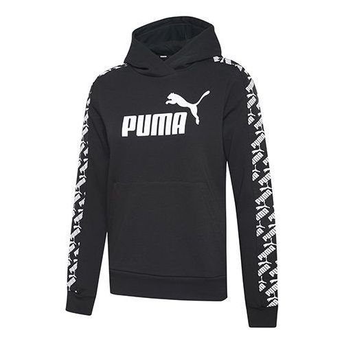 (WMNS) Puma Amplified Cropped Hoodie 'Black' 583817-01 sold by KicksCrew
