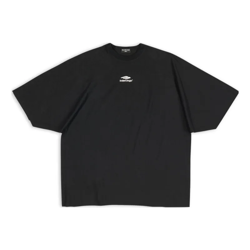 Balenciaga 3B Sports Icon Flat T-Shirt 'Black' 704032TMVJ71070 sold by KicksCrew