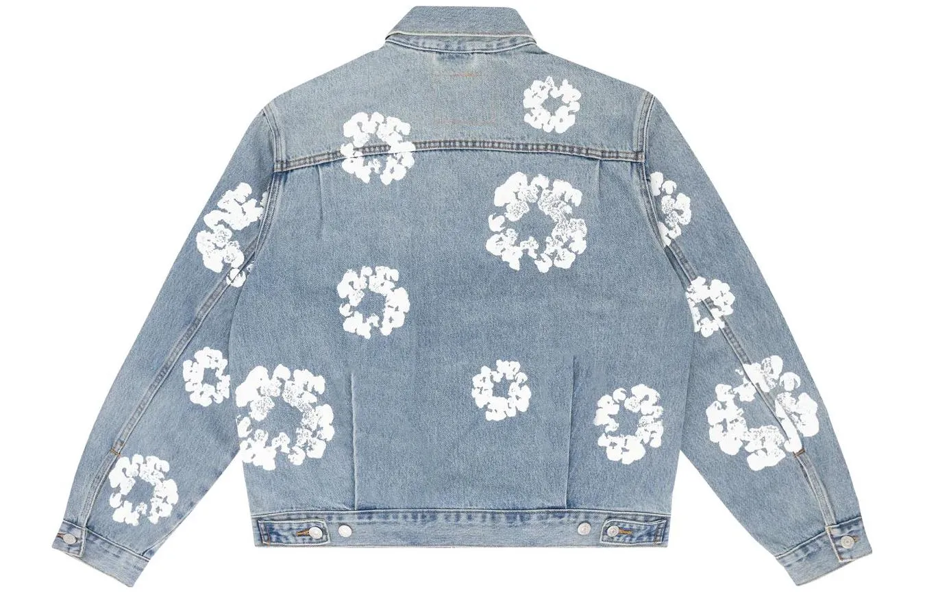 Denim Tears x Levi's Type-2 All Over Wreath 'Light Denim' 802-0003-30 sold by KicksCrew product image thumbnail 2