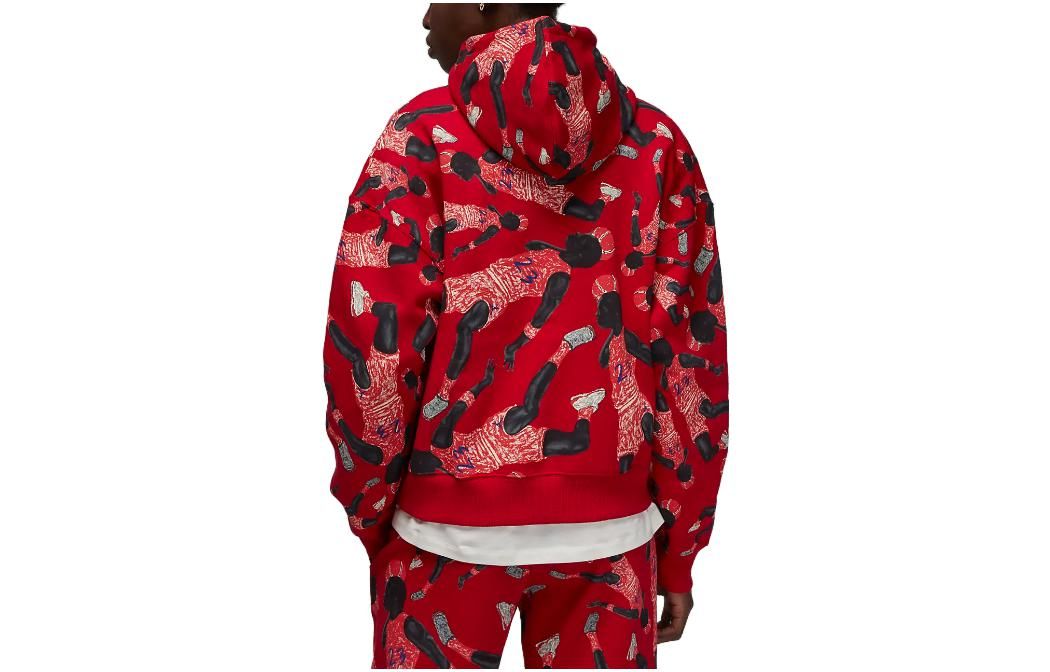 (WMNS) Air Jordan Artist Series by Parker Duncan Hoodie 'Red' DX0387-687 sold by KicksCrew product image thumbnail 3