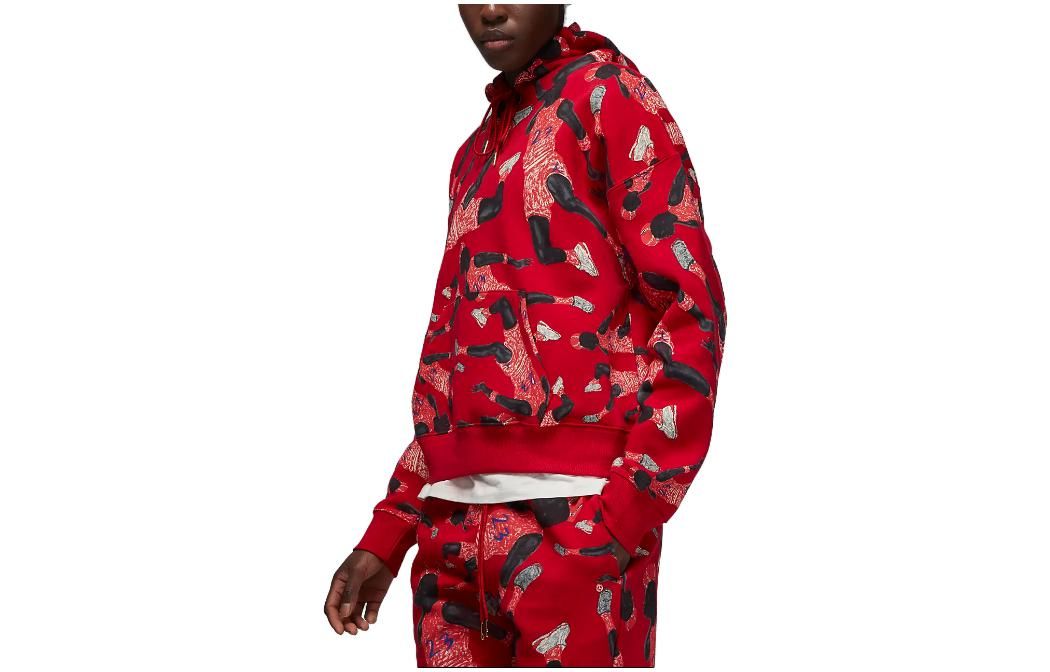 (WMNS) Air Jordan Artist Series by Parker Duncan Hoodie 'Red' DX0387-687 sold by KicksCrew product image thumbnail 2