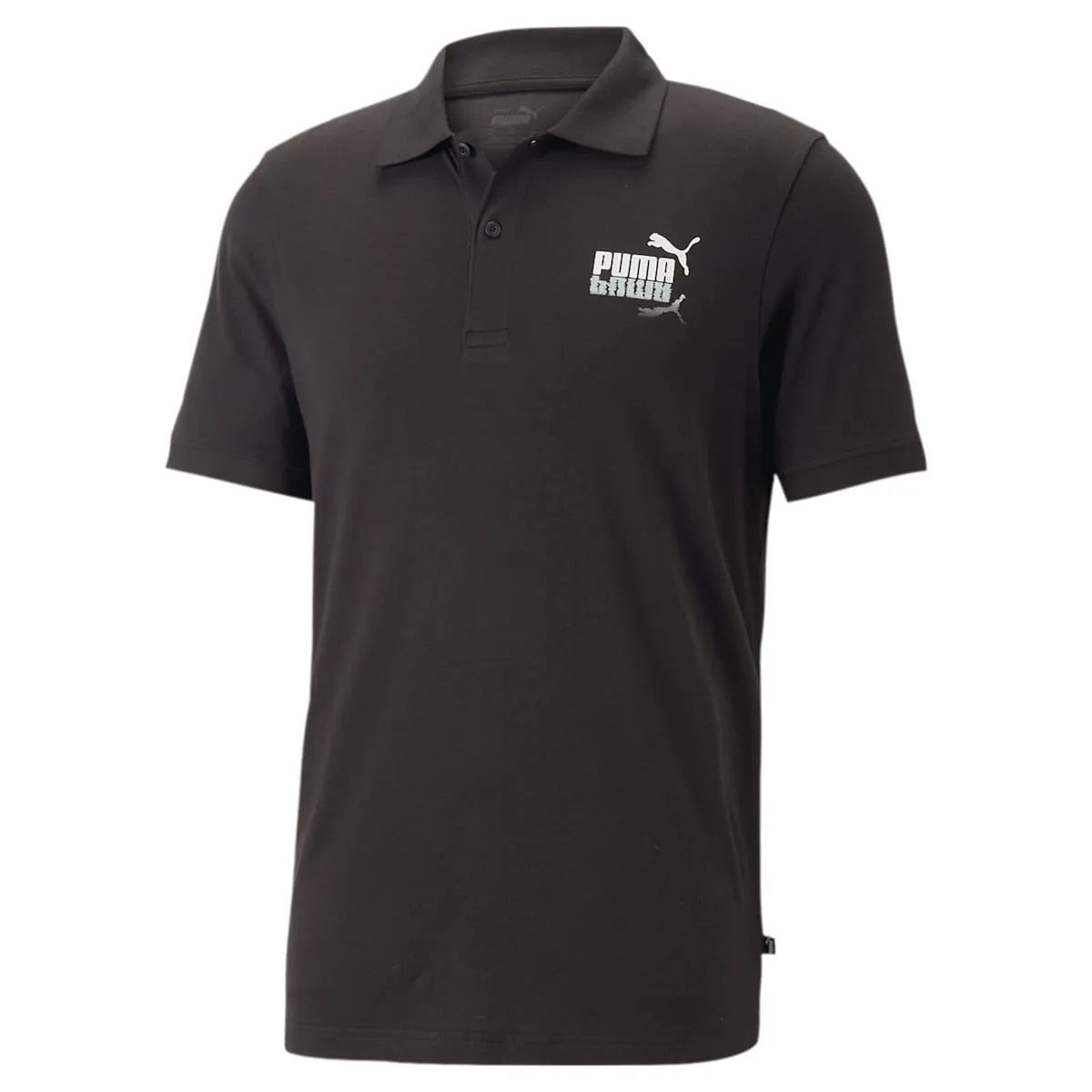PUMA Summer Splash Graphic Polo Shirt 'Black' 677097-01 sold by KicksCrew