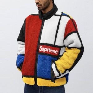 Supreme Reversible Colorblocked Fleece Jacket 'Multi-Color' SUP-FW20-199 sold by KicksCrew
