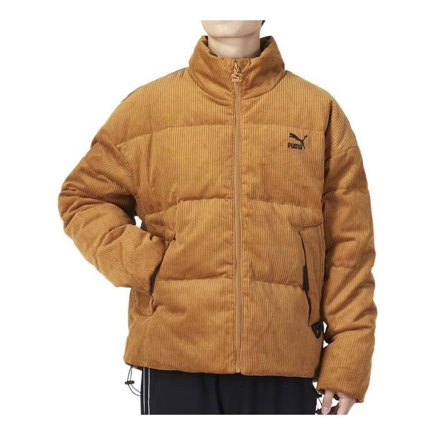 Puma Classics Oversized Short Polyball Puffer Winter Jacket 'Brown' 535581-74 sold by KicksCrew