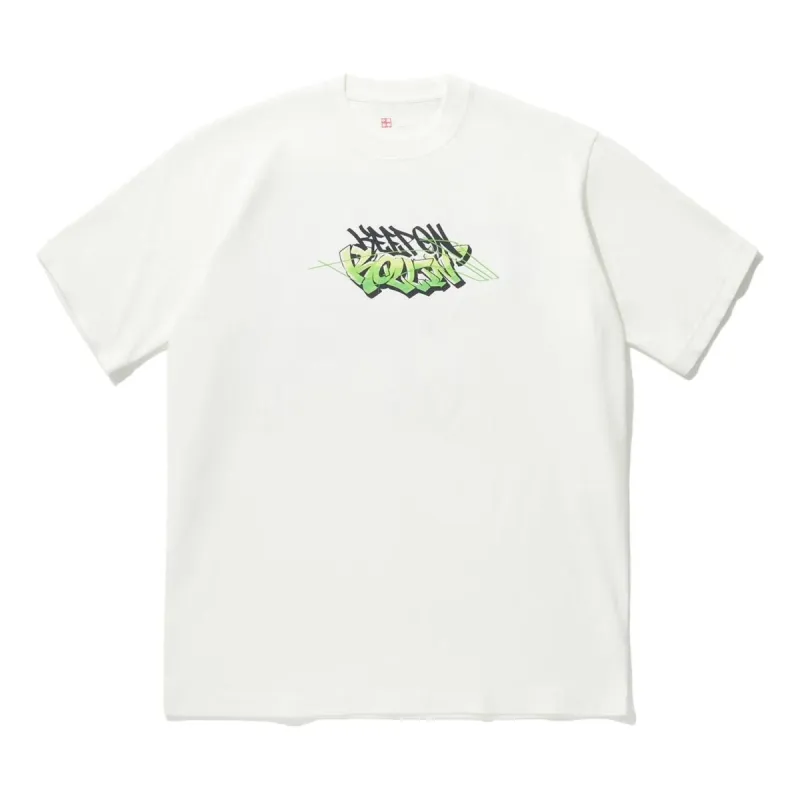 Li-Ning Keep On Rollin Graphic T-shirt 'White' AHSU225-5 sold by KicksCrew