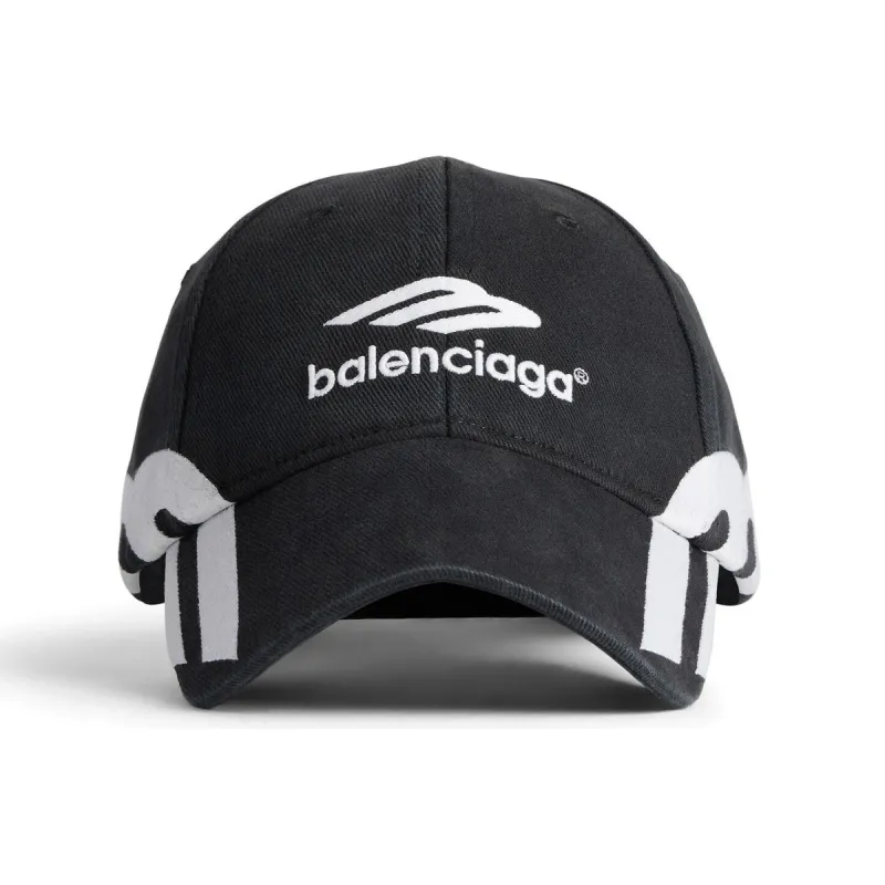 Balenciaga 3b Sports Icon Cap 'Black White' 766860410B21702 sold by KicksCrew