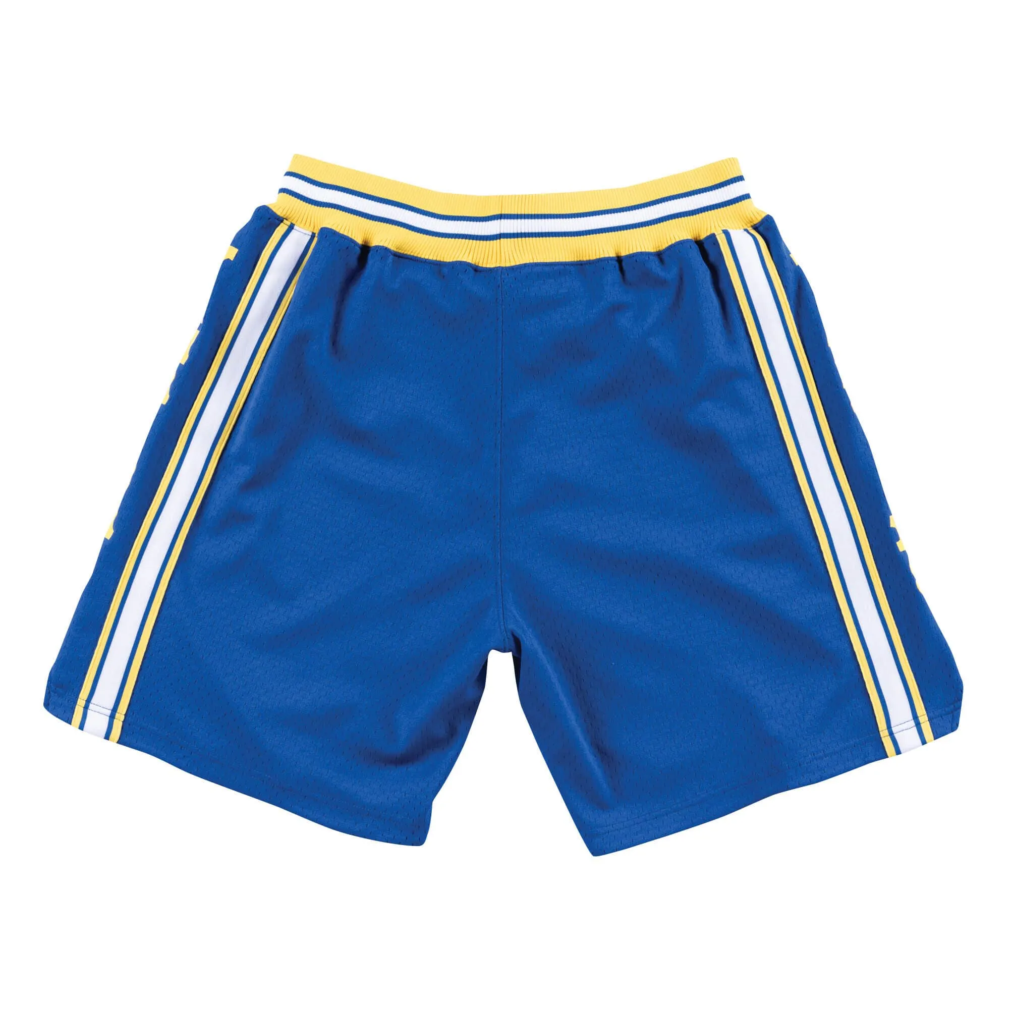 Mitchell & Ness NBA Authentic Shorts Golden State Warriors Road 1981-82 'Blue Yellow' ASHRGS18038-GSWROYA81 sold by KicksCrew product image thumbnail 2