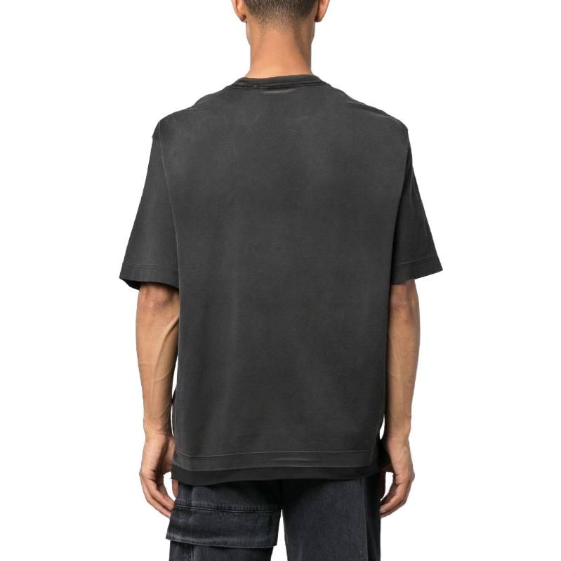 Off-White Wave Off Raw Over T-Shirt 'Black' OMAA152S23JER0021001 sold by KicksCrew product image thumbnail 3