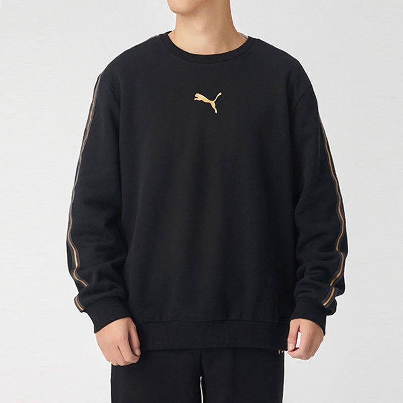 Puma Metallic Nights Crew Sweatshirt 'Black Gold' 587141-01 sold by KicksCrew product image thumbnail 3