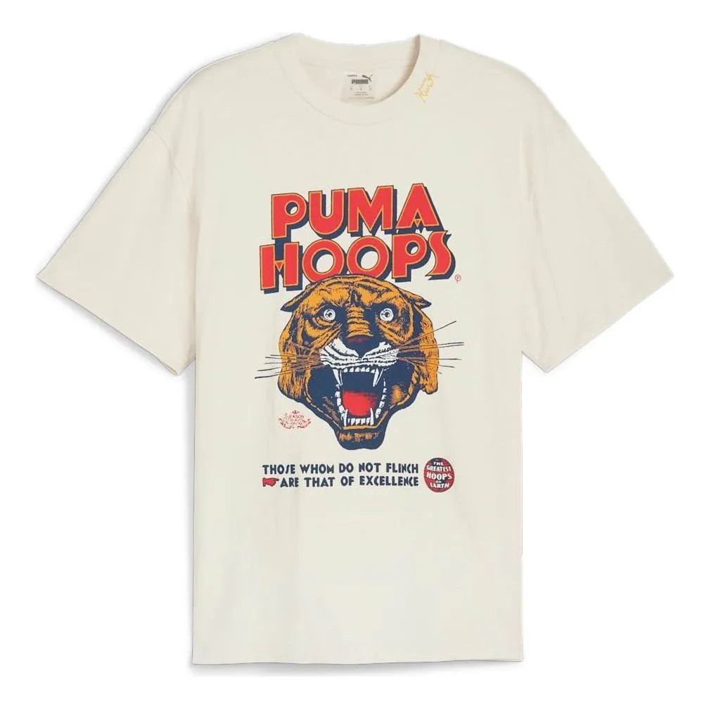 PUMA Hoops Showtime T-shirt 'Alpine Snow' 624737-01 sold by KicksCrew