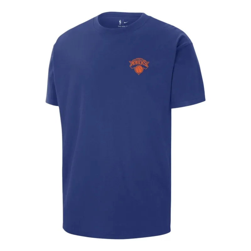 Nike NBA Max90 New York Knicks T-shirt 'Rush Blue' FQ6052-495 sold by KicksCrew