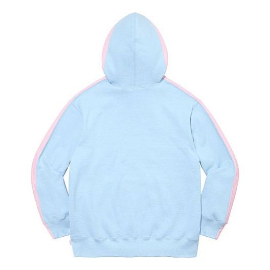 Supreme S Logo Split Hooded Sweatshirt 'Pink Blue' SUP-FW21-204 sold by KicksCrew product image thumbnail 2
