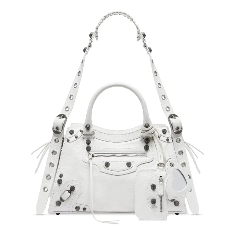 (WMNS) Balenciaga Neo Cagole City Small Handbag 'Optic White' 736046210B09104 sold by KicksCrew