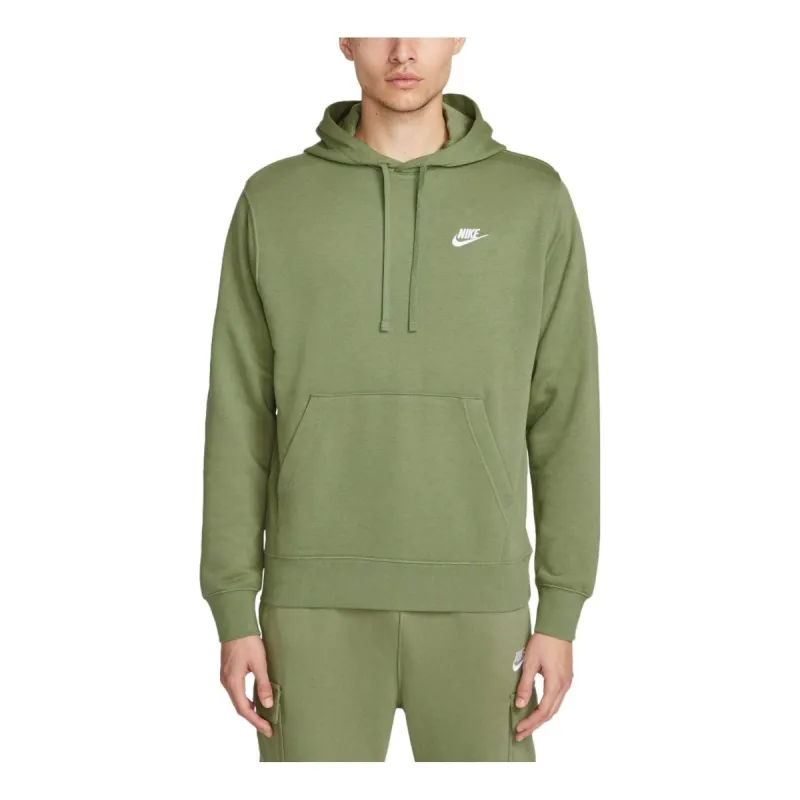Nike Sportswear NSW Club Hoodie 'Olive Green White' CZ7858-334 sold by KicksCrew