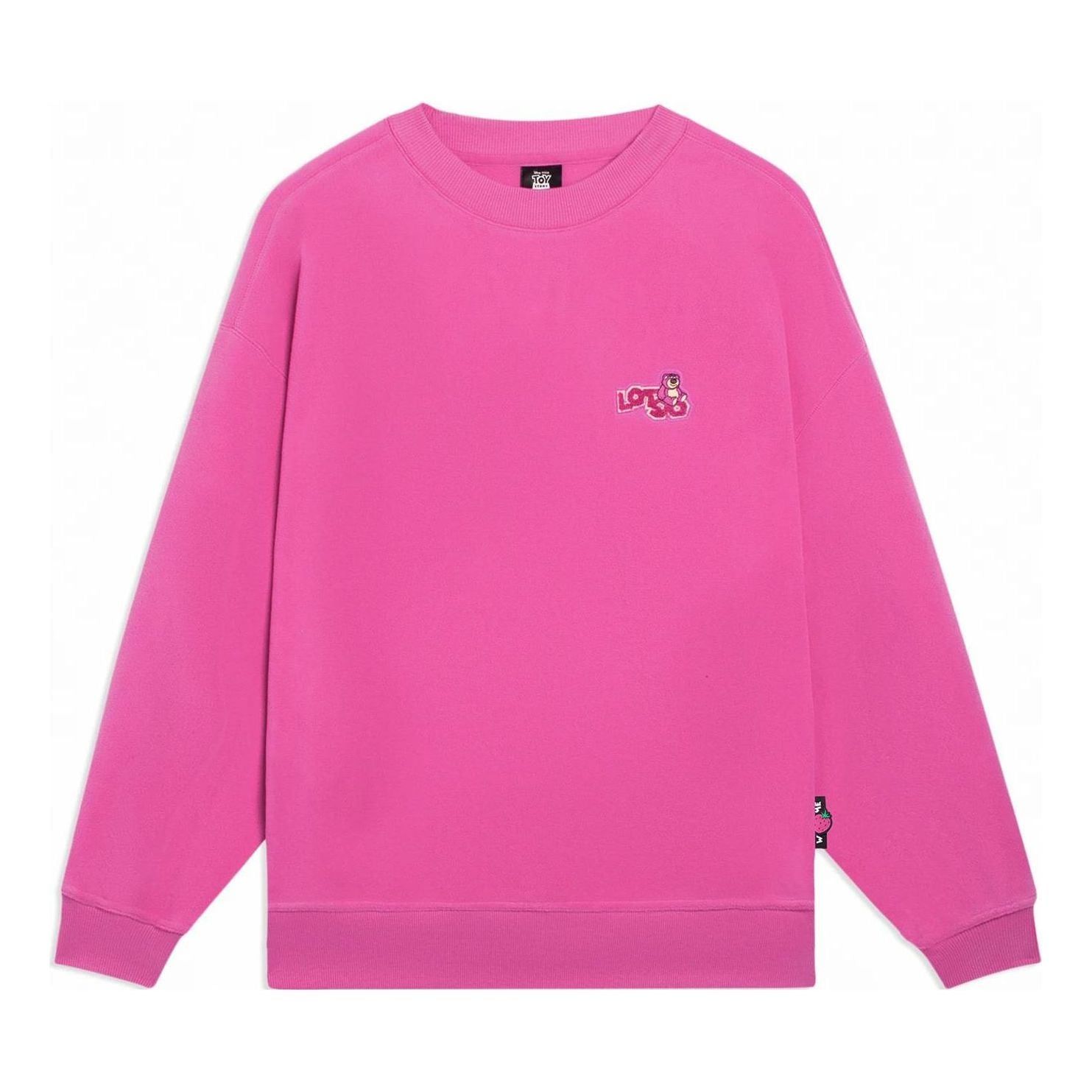 (WMNS) Li-Ning x Disney Toy Story Lotso Graphic Sweatshirt 'Pink' AWDSF36-1 sold by KicksCrew