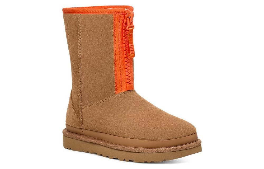 (WMNS) UGG Classic Short Zipper Tape Logo Boot 'Chestnut' 1144035-CHE sold by KicksCrew product image thumbnail 3