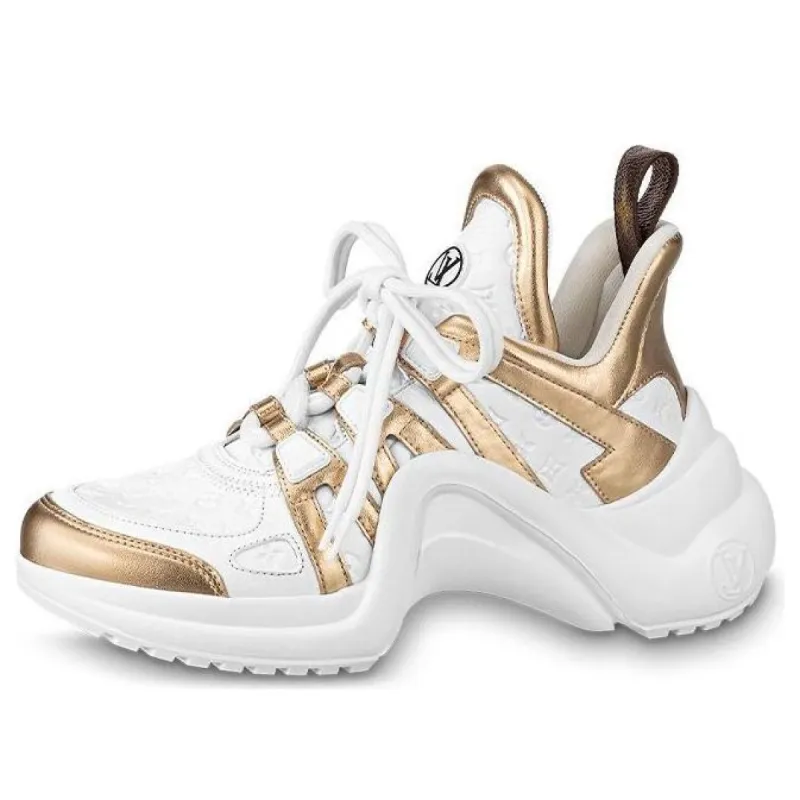 (WMNS) LOUIS VUITTON Archlight 1.0 Sneakers 'White Gold' 1ABVG1 sold by KicksCrew