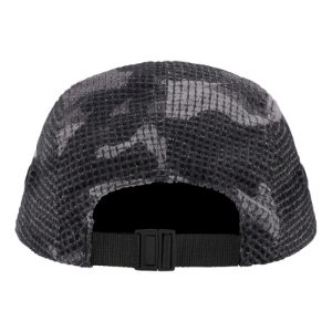 Supreme Grid Velvet Camp Cap 'Black Grey' SUP-FW22-1034 sold by KicksCrew
