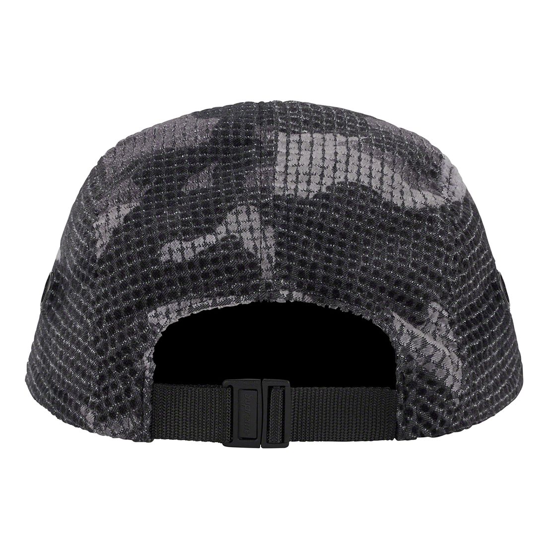 Supreme Grid Velvet Camp Cap 'Black Grey' SUP-FW22-1034 sold by KicksCrew product image thumbnail 2