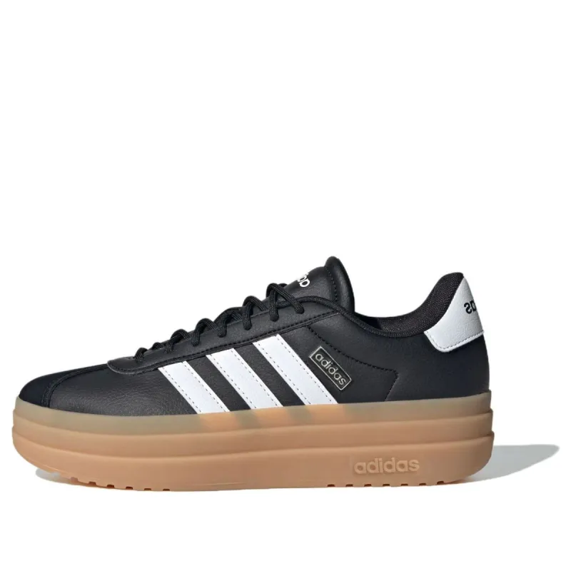 (WMNS) adidas VL Court Bold 'Black White Gum' IH3081 sold by KicksCrew