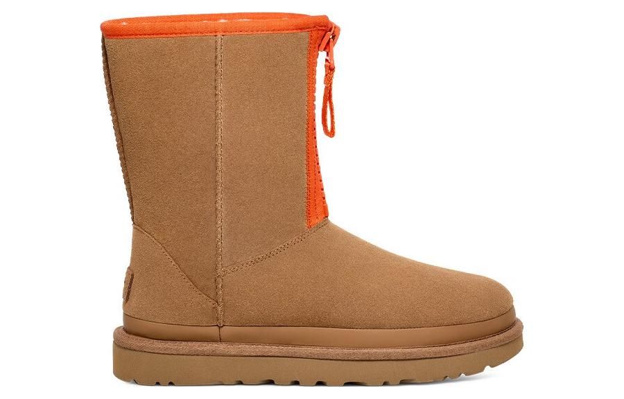 (WMNS) UGG Classic Short Zipper Tape Logo Boot 'Chestnut' 1144035-CHE sold by KicksCrew product image thumbnail 2