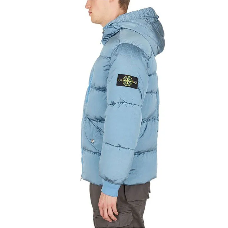 STONE ISLAND Hooded Down Jacket 'Mid Blue' 771543619-V0046 sold by KicksCrew product image thumbnail 5