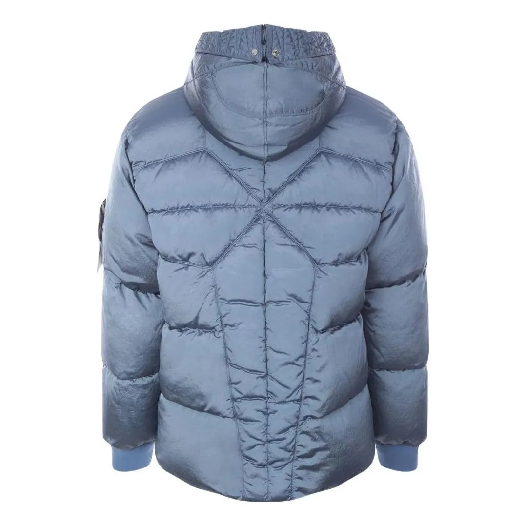 STONE ISLAND Hooded Down Jacket 'Mid Blue' 771543619-V0046 sold by KicksCrew product image thumbnail 2