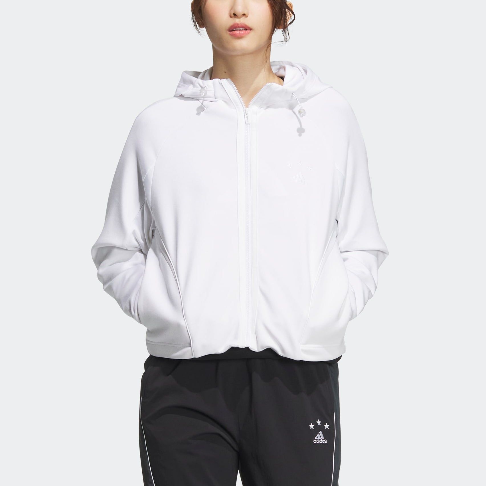 (WMNS) Adidas FOC Knit Jackets 'White' HY2820 sold by KicksCrew product image thumbnail 2